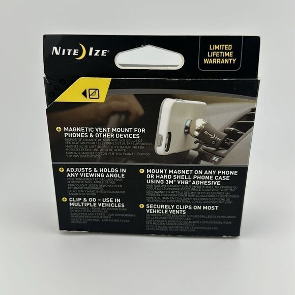 Nite Ize Steelie Vent Mount Kit For Mobile Phones New - Picture 2 of 3